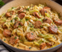 Flavor-Packed Keto Cajun Sausage & Cabbage Alfredo