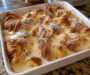 Croissant Bread Pudding with Vanilla Tres Leches Sauce